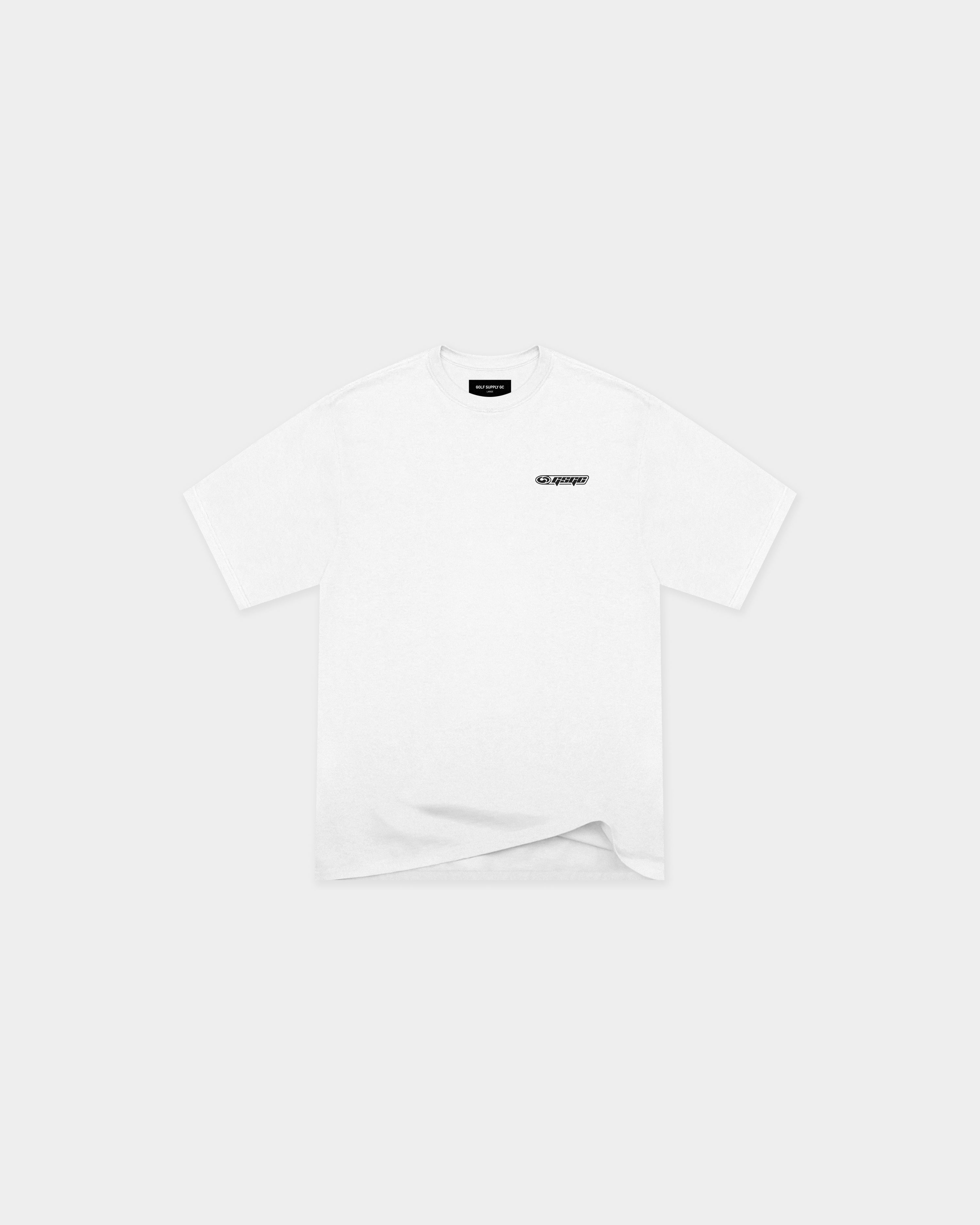 Racer T-Shirt - White/Black | Golf Supply GC