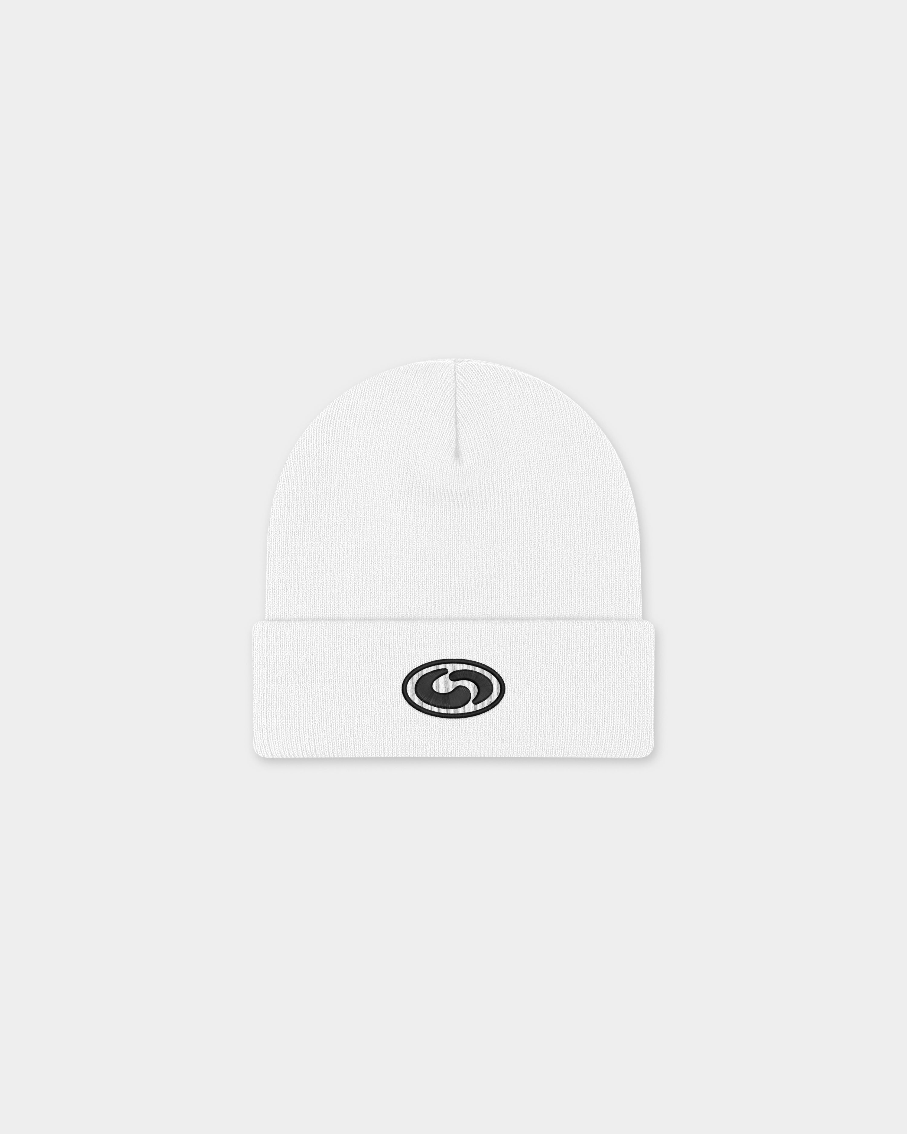 Classic Beanie - White/Black | Golf Supply GC