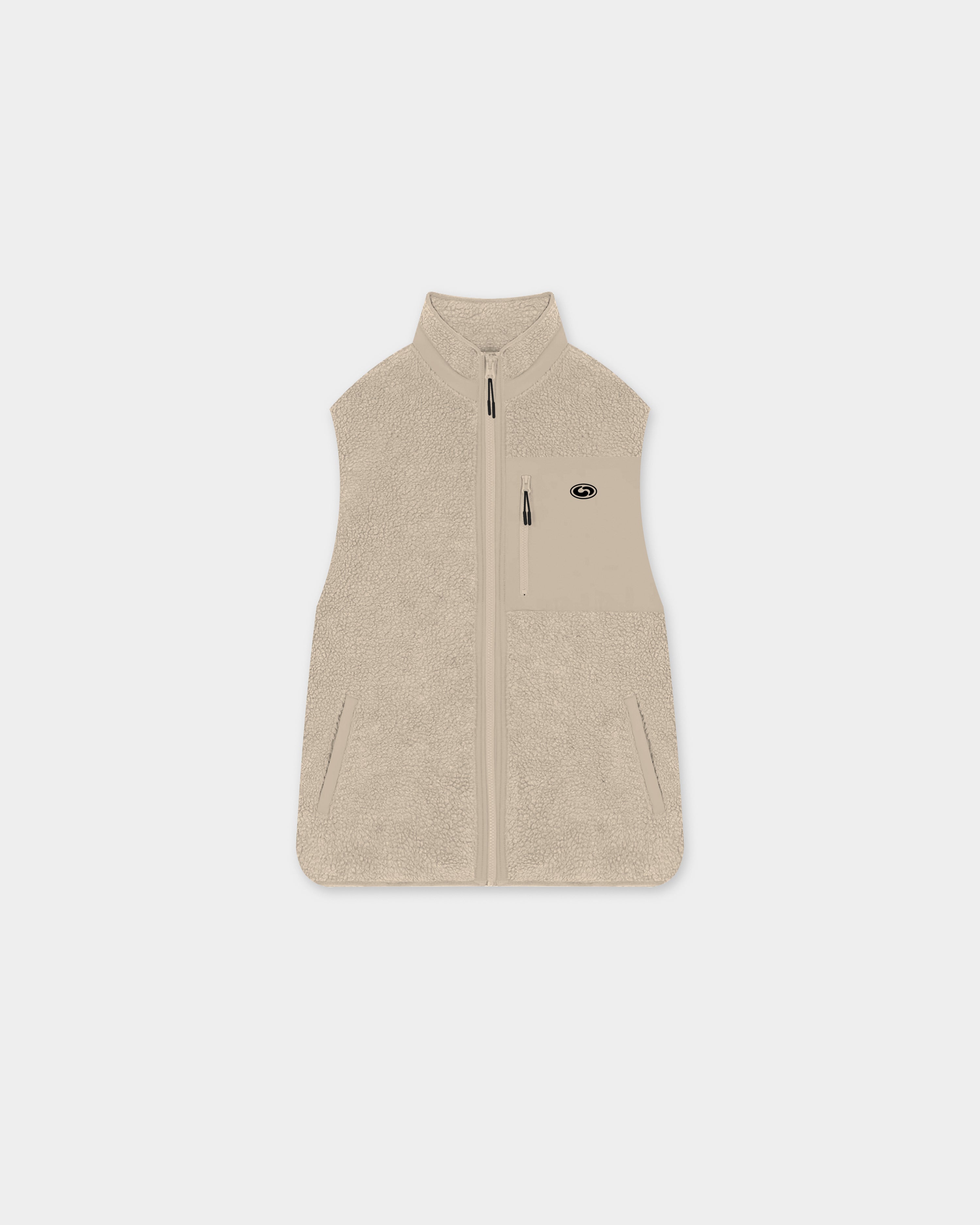 Classic Sherpa Gilet - Sand | Golf Supply GC