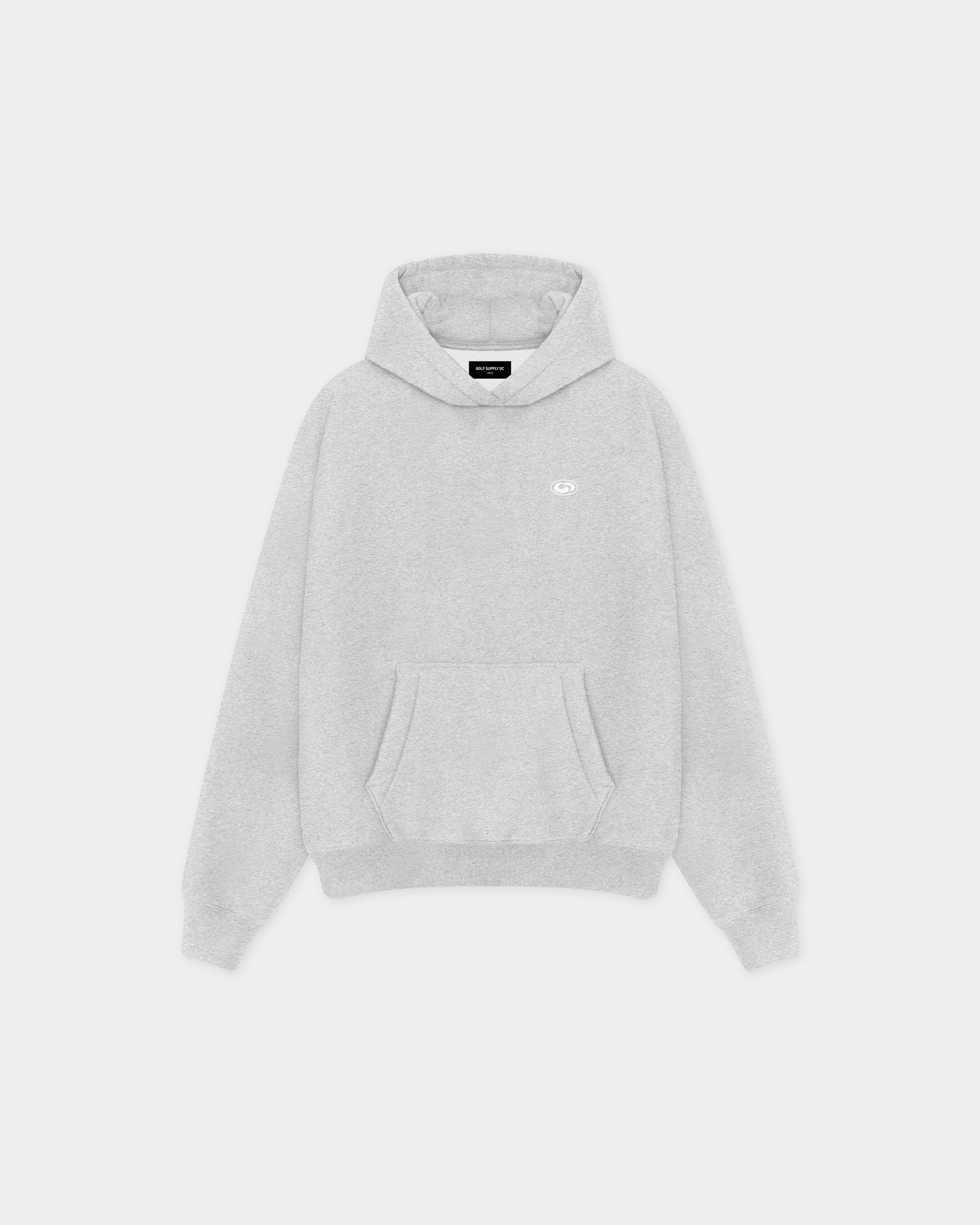 Classic Hoodie - Heather Grey/White | Golf Supply GC